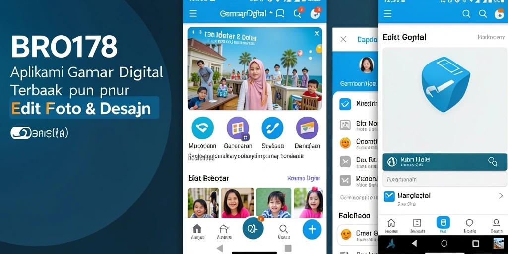 Antarmuka BRO178 yang menarik dan user-friendly untuk Gambar Digital.