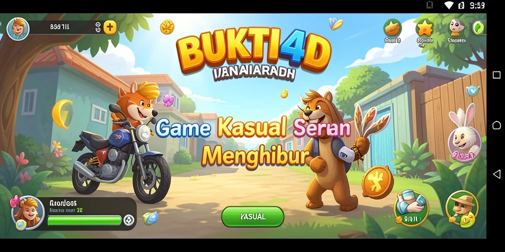 Tampilan antarmuka menarik permainan BUKTI4D.