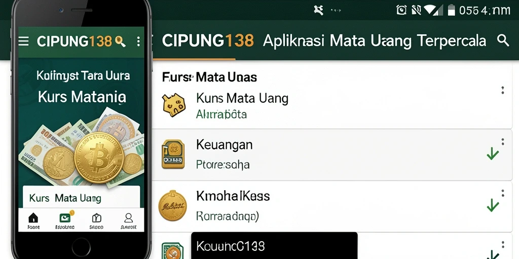 Tampilan antarmuka aplikasi Kurs Mata Uang CIPUNG138 yang modern dan intuitif.