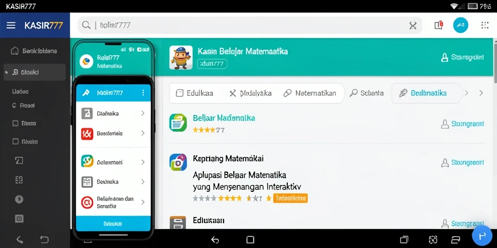 Antarmuka KASIR777 yang menarik untuk Belajar Matematika.