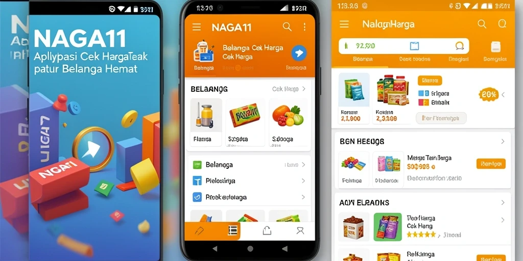 Tampilan antarmuka NAGA11 yang intuitif untuk Cek Harga.