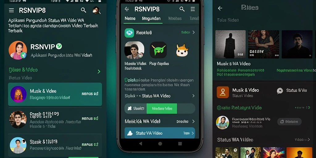 Tampilan antarmuka aplikasi RSNVIP8 yang sederhana dan mudah digunakan.