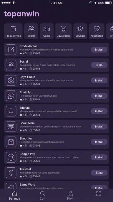Topanwin | Katalog Aplikasi Populer dan Kanal Uji Terlengkap